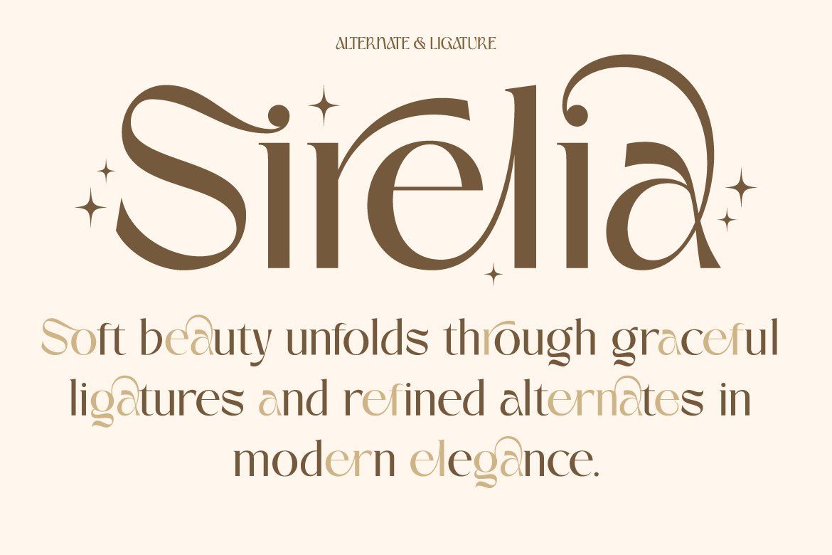 Sirelia – Modern Elegant Serif Typeface