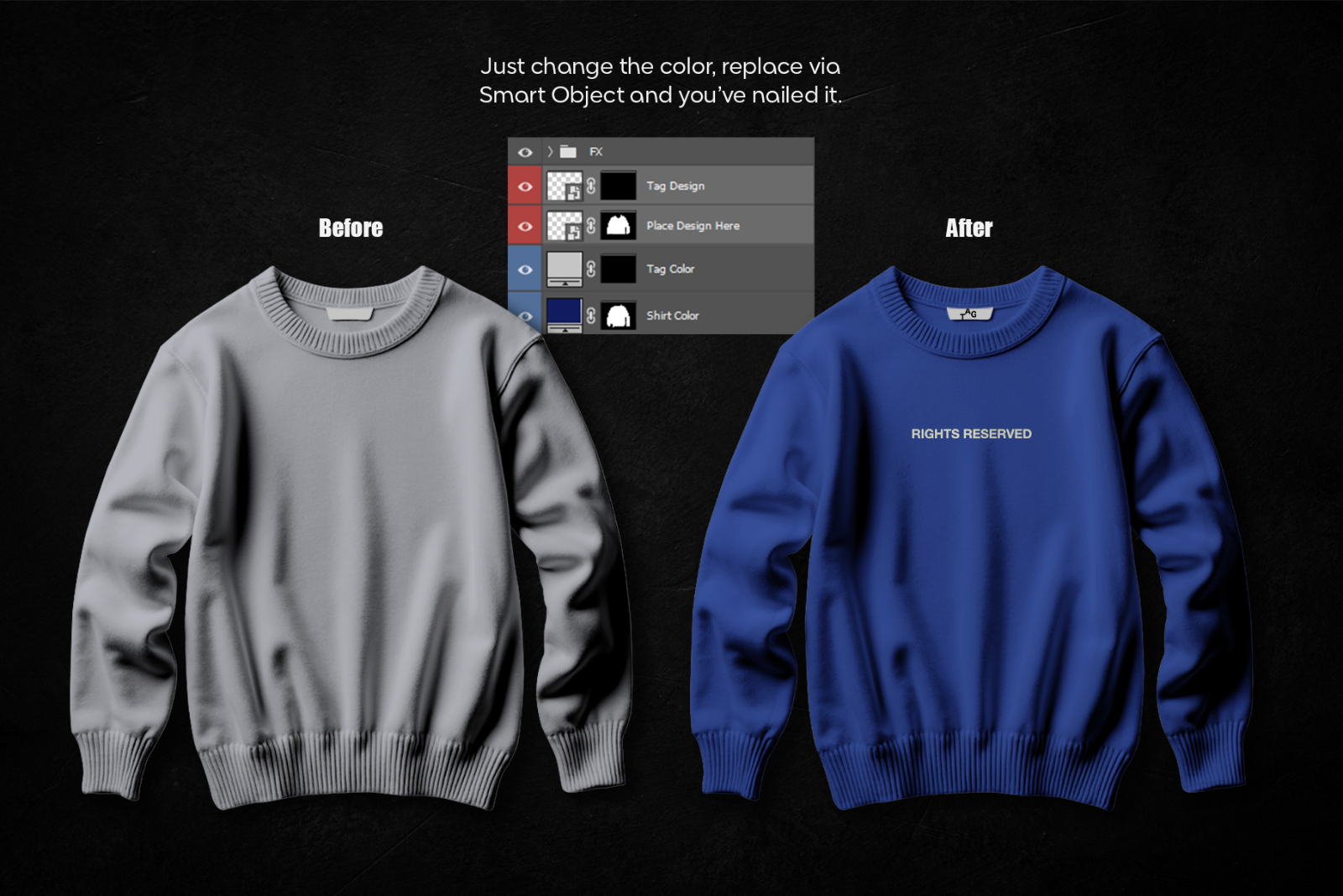 Crewneck Sweatshirt Mockup