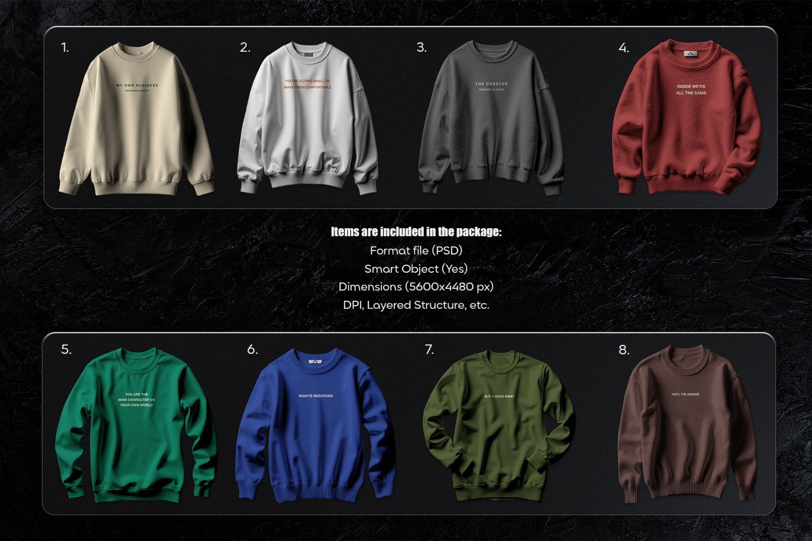 Crewneck Sweatshirt Mockup