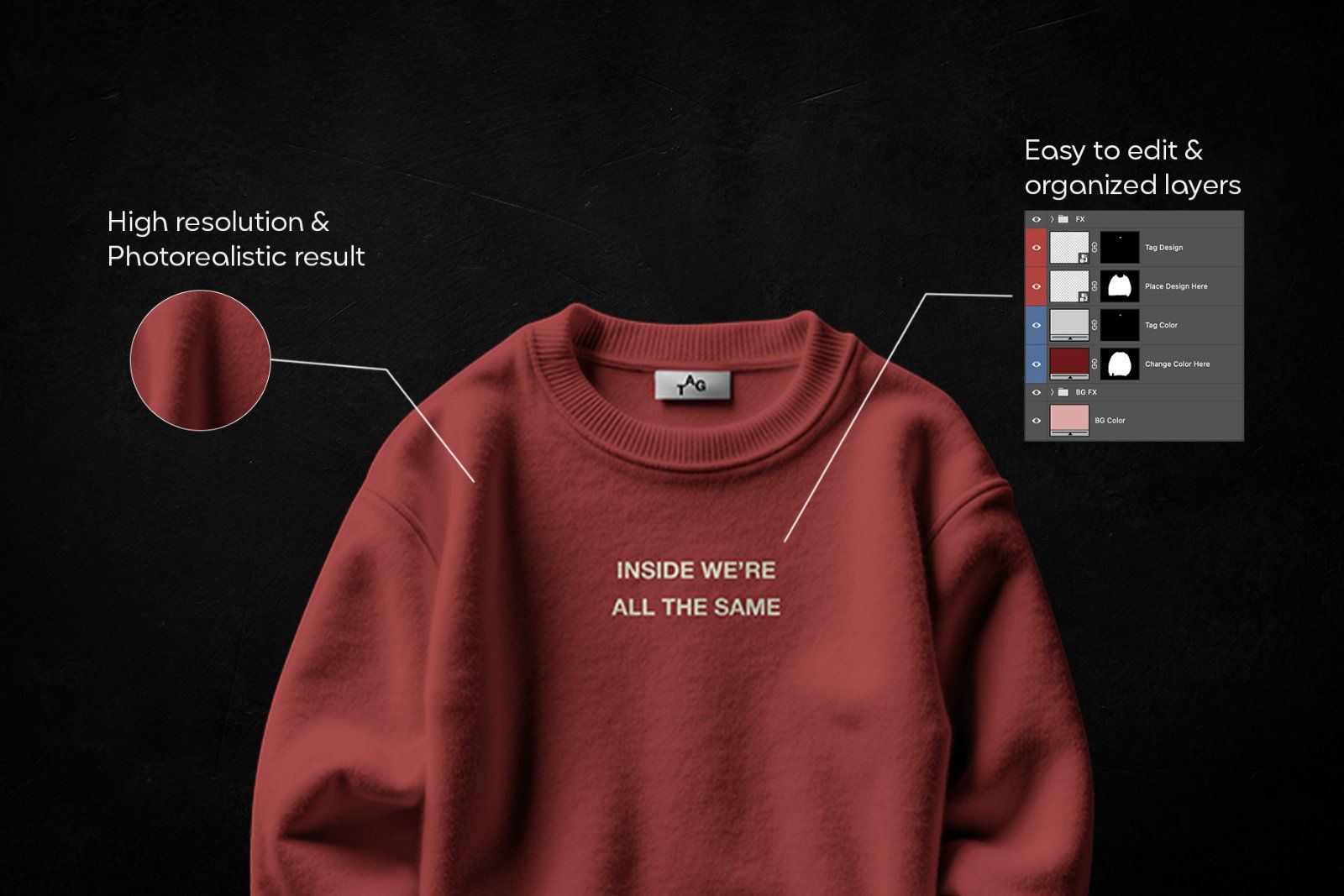 Crewneck Sweatshirt Mockup