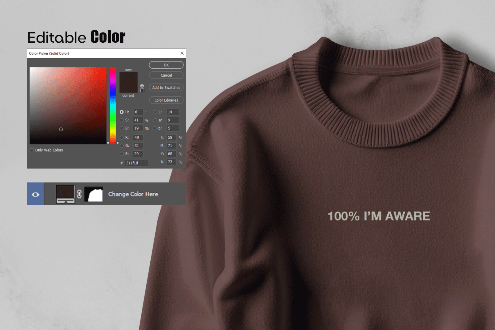 Crewneck Sweatshirt Mockup