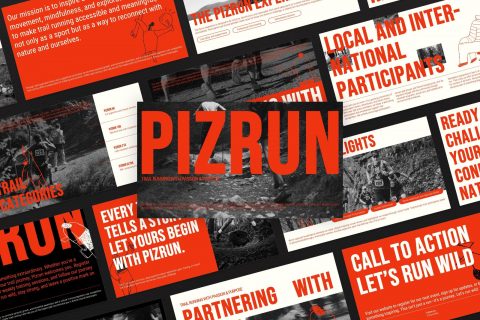 Pizrun – Trail Run Bold Typography Presentation
