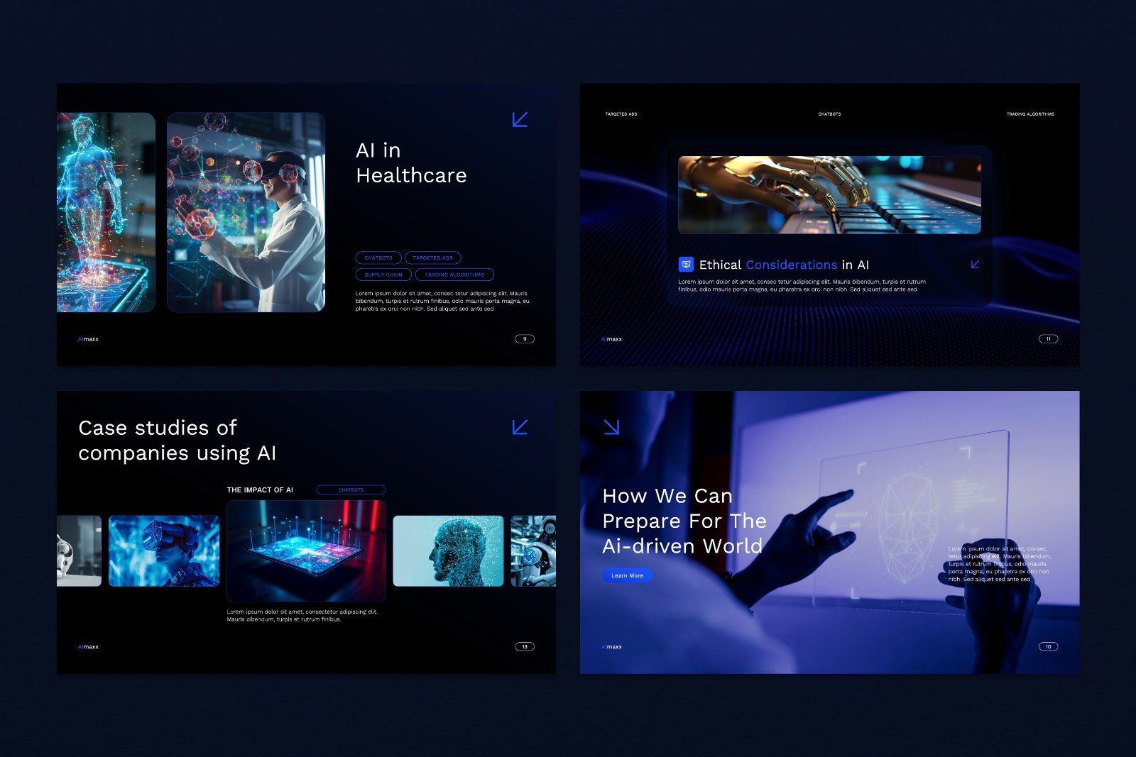 Aimaxx – Futuristic AI & Technology Presentation