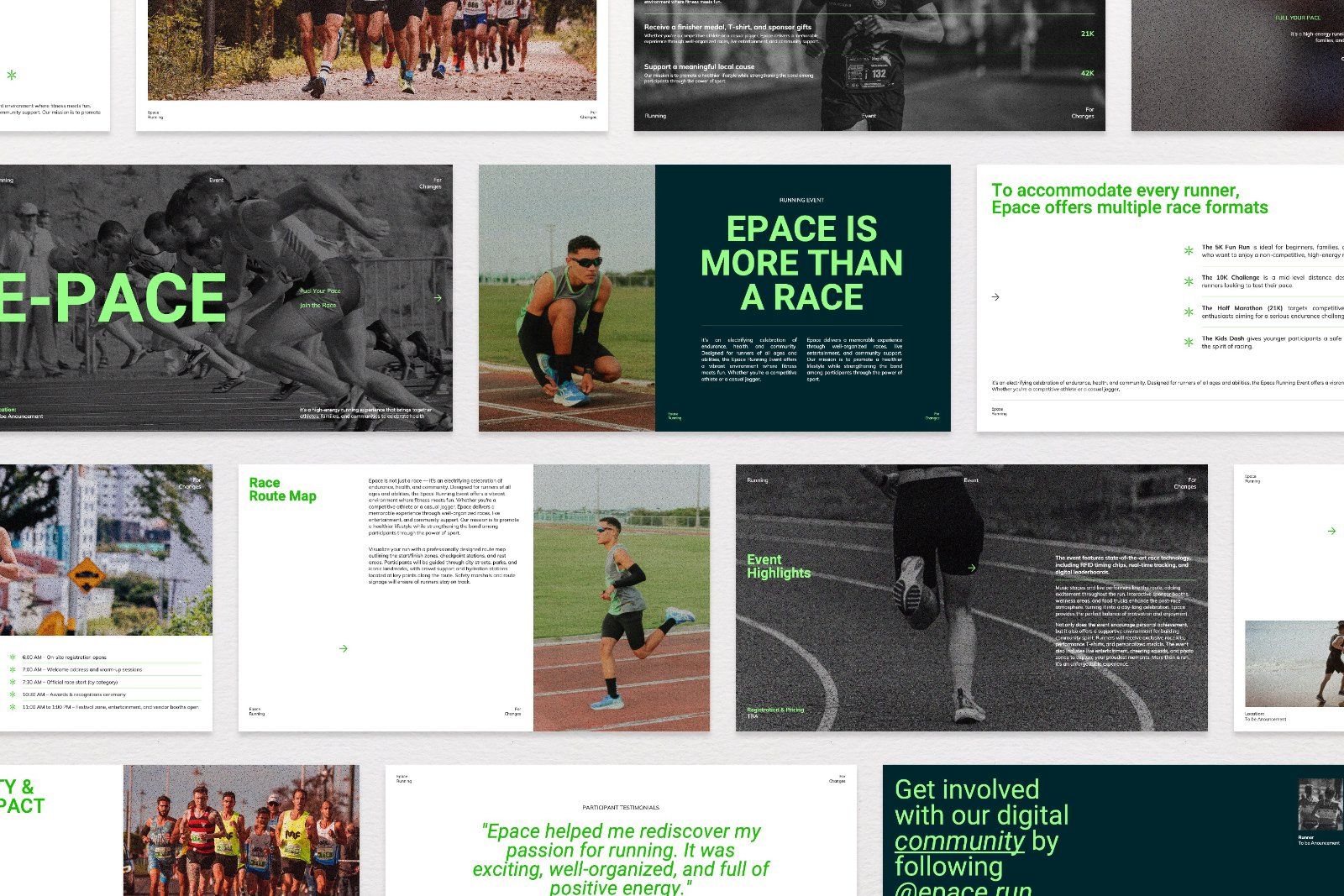 Epace – Running Event Presentation