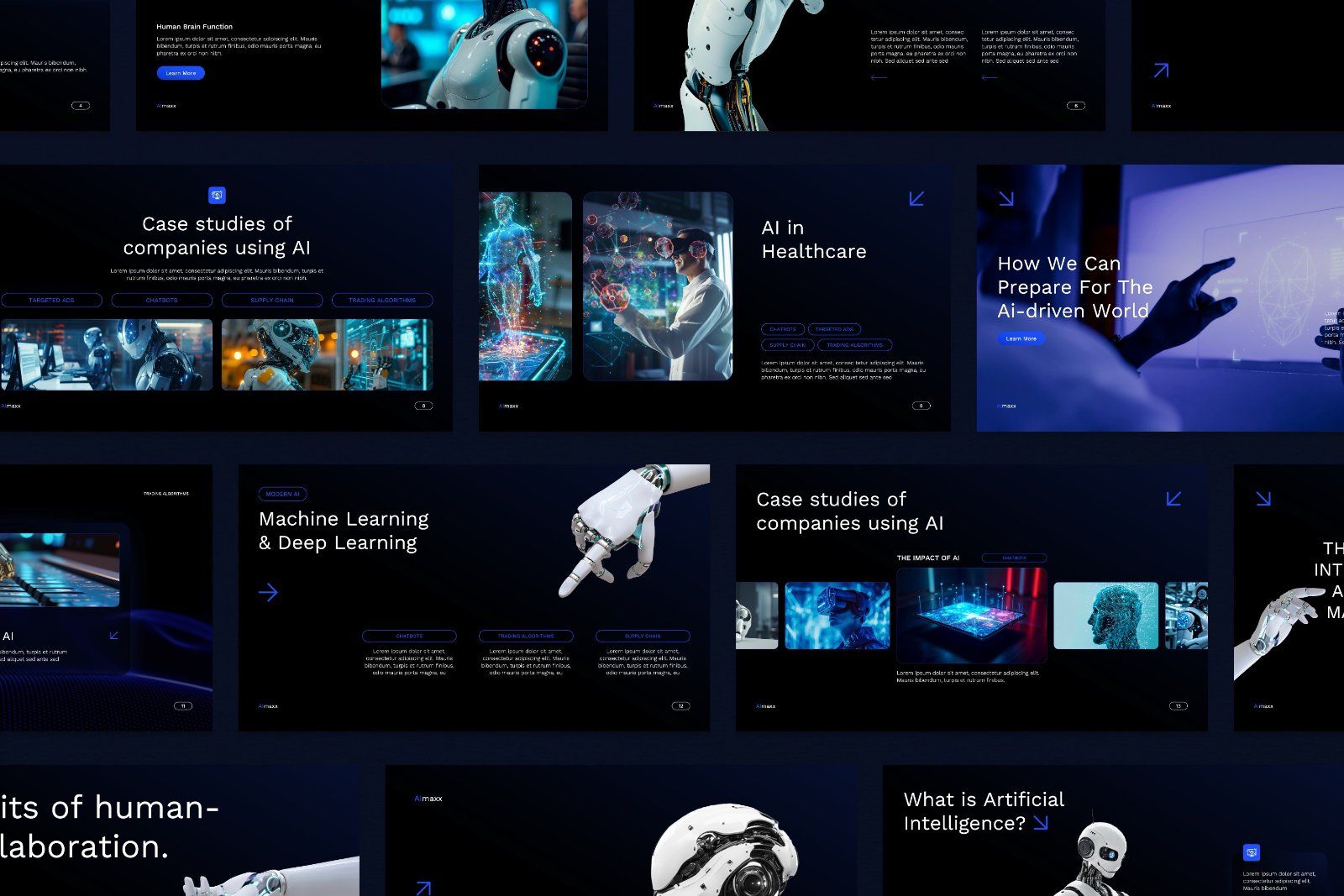 Aimaxx – Futuristic AI & Technology Presentation