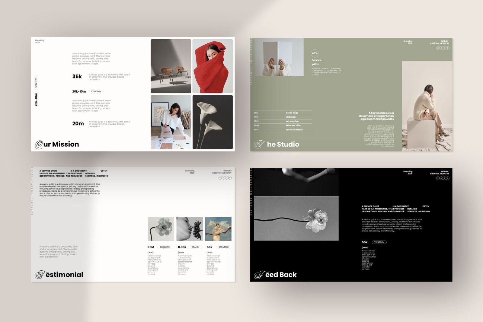 Service and Pricing Guide Template