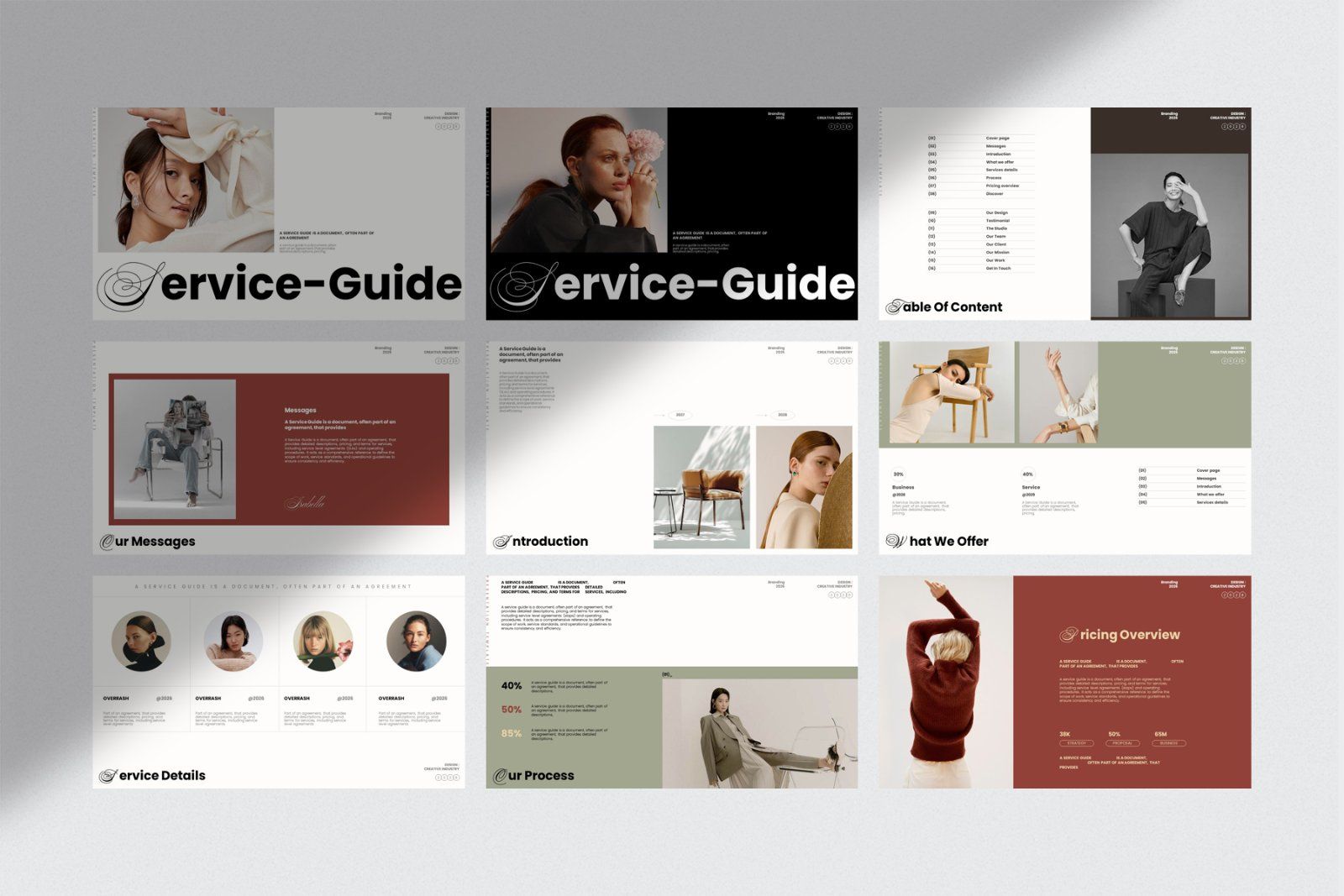 Service and Pricing Guide Template