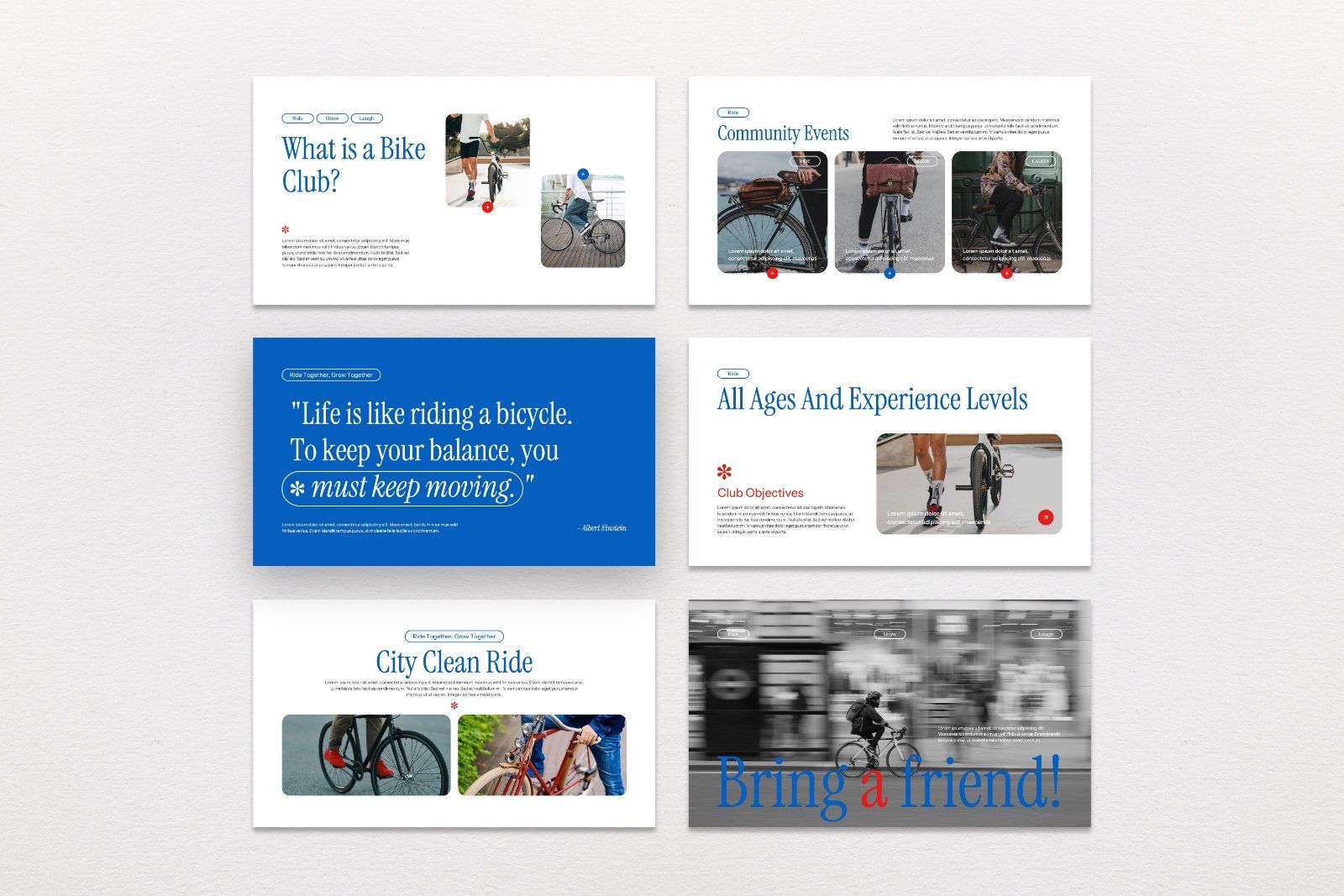 Baiky Club – Cycling Community Presentation Template