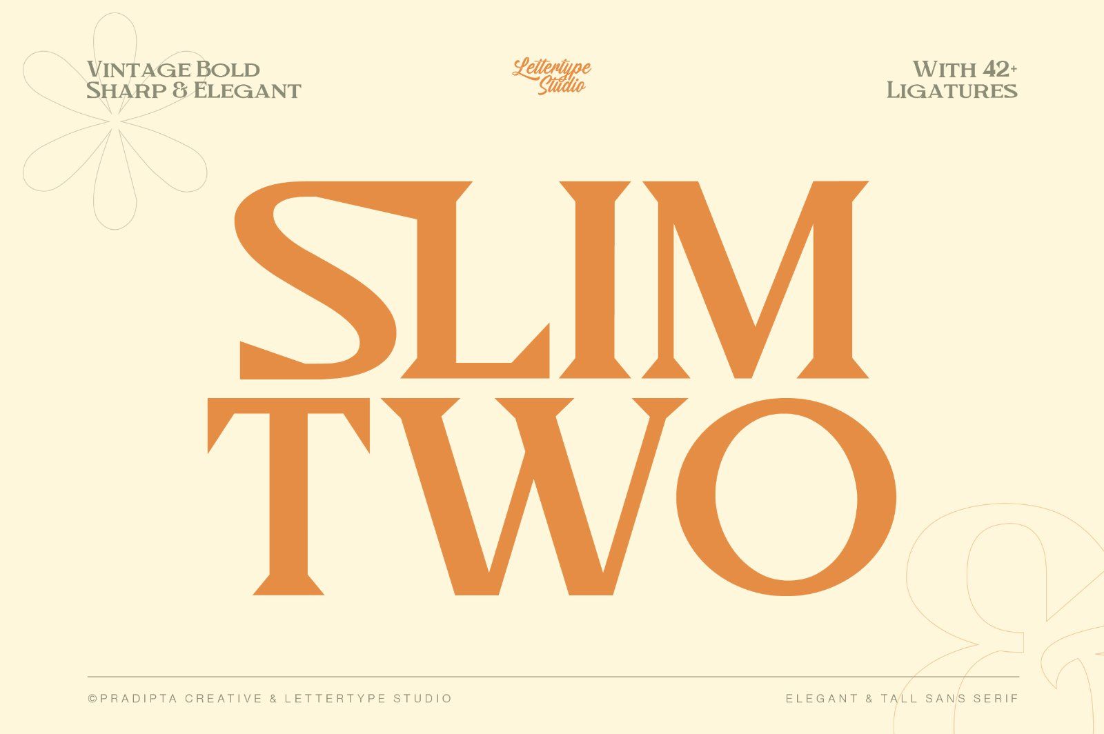 Slimtwo Vintage Bold, Sharp & Elegant Serif — image 1