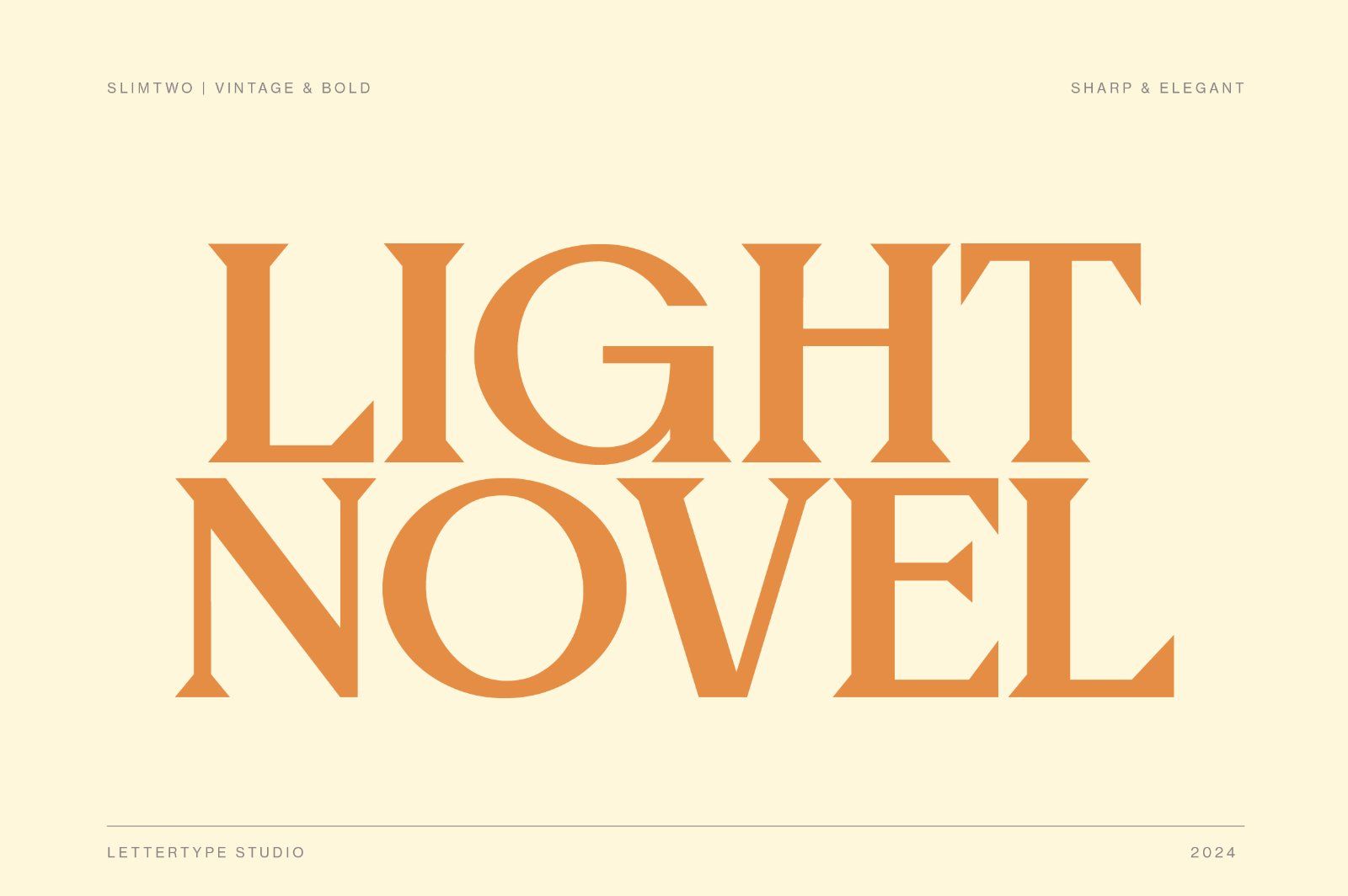 Slimtwo Vintage Bold, Sharp & Elegant Serif — image 4