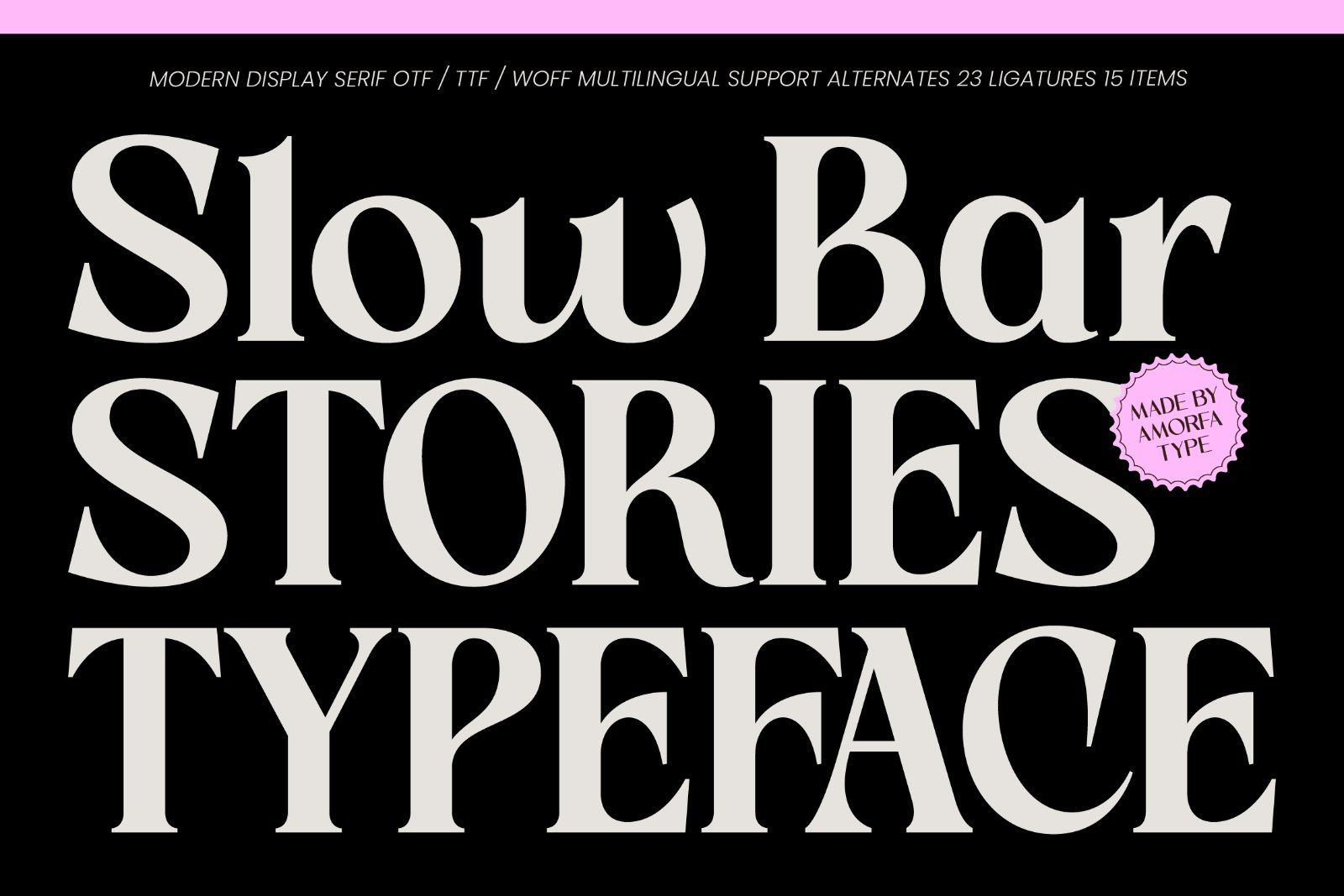 Slow Bar Stories Display Serif — image 1