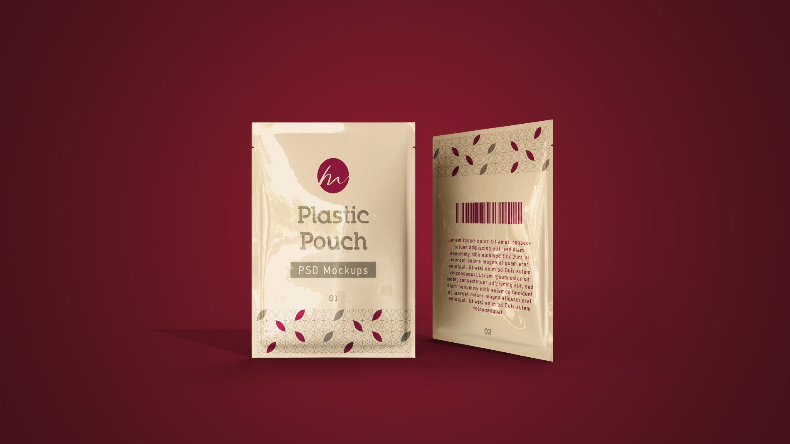 Plastic Pouch Packaging Mockup – 5 PSD Files, Flexible Pack Branding Mockup