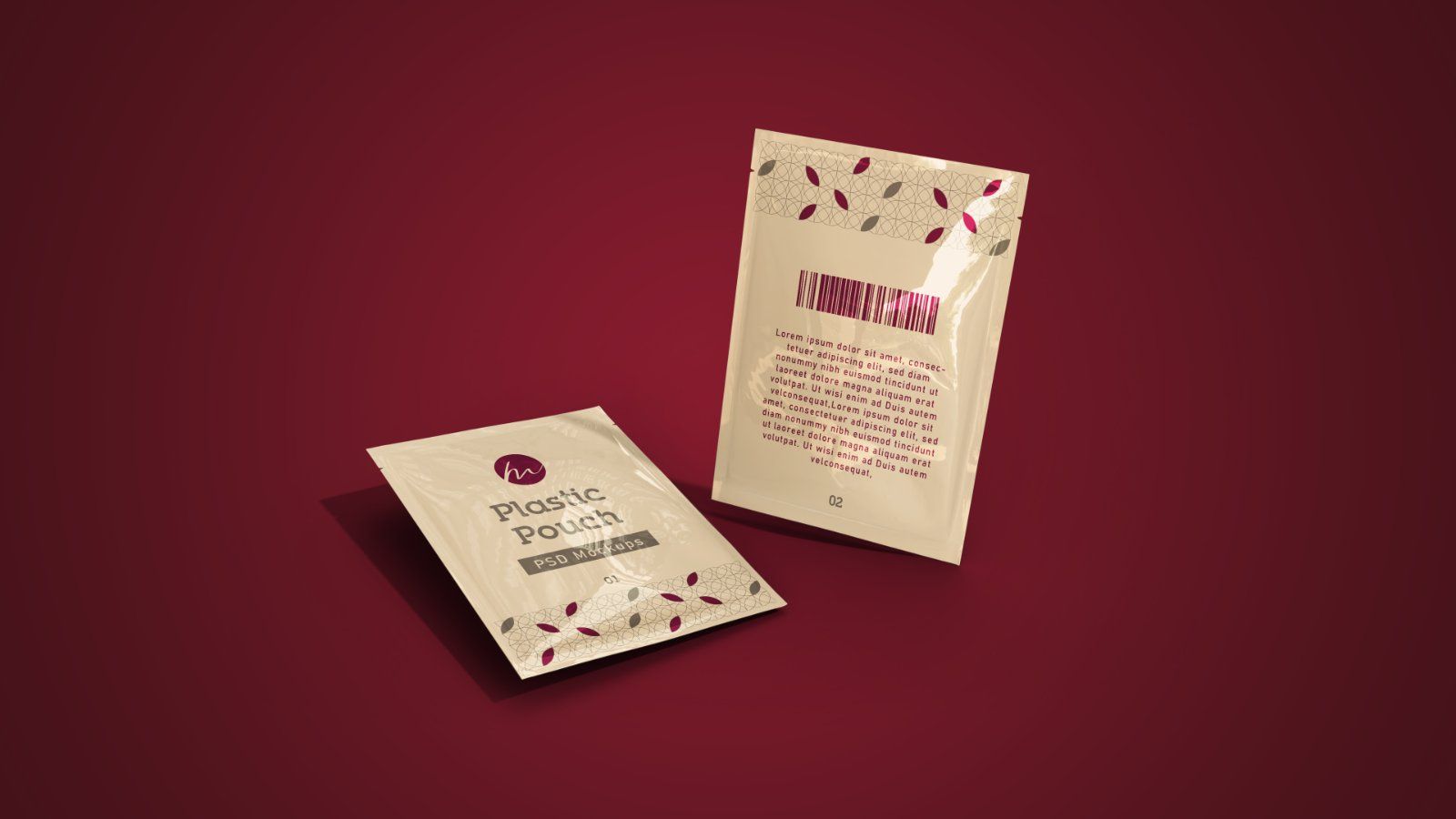 Plastic Pouch Packaging Mockup – 5 PSD Files, Flexible Pack Branding Mockup