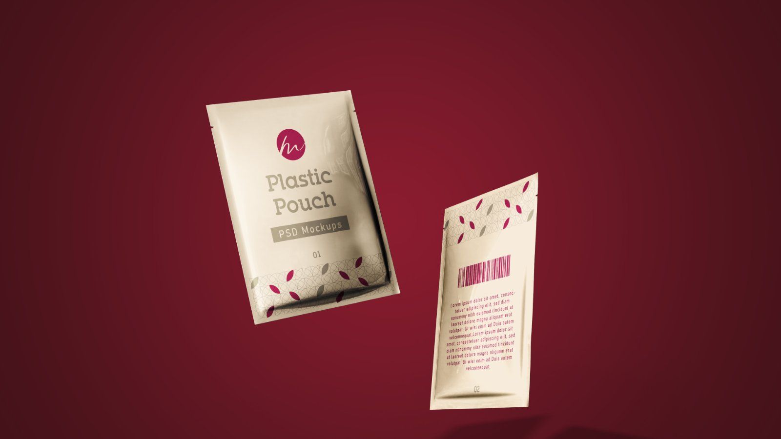 Plastic Pouch Packaging Mockup – 5 PSD Files, Flexible Pack Branding Mockup