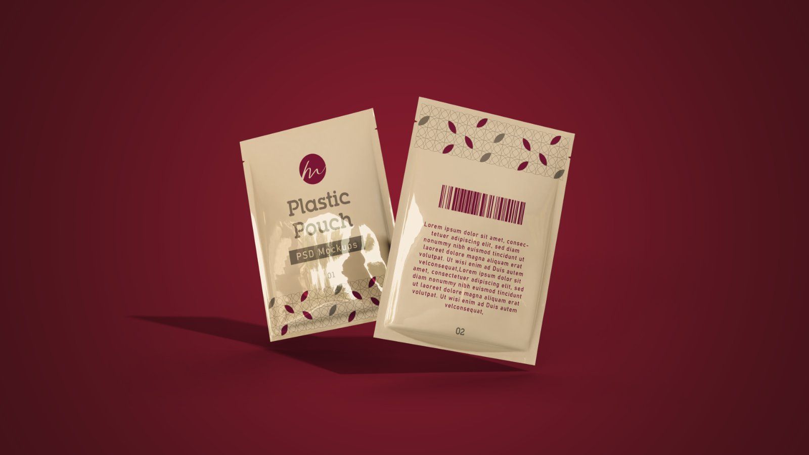 Plastic Pouch Packaging Mockup – 5 PSD Files, Flexible Pack Branding Mockup
