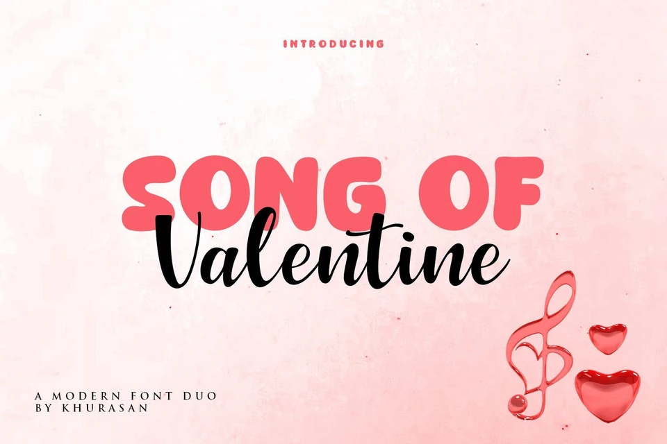 Song of Valentine Font Duo