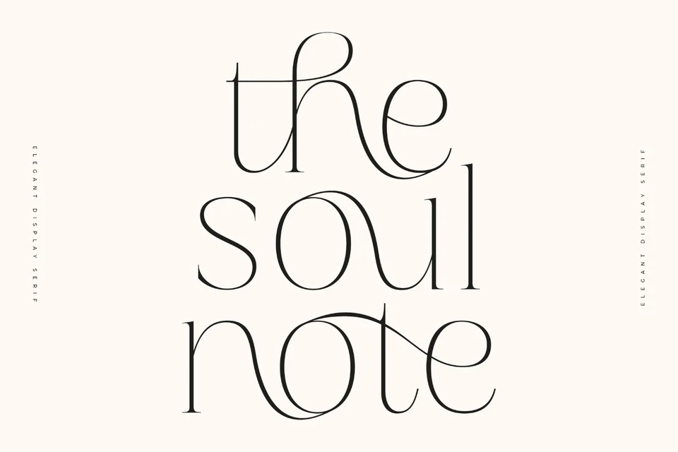 Soul Note Display - Unique Ligatures