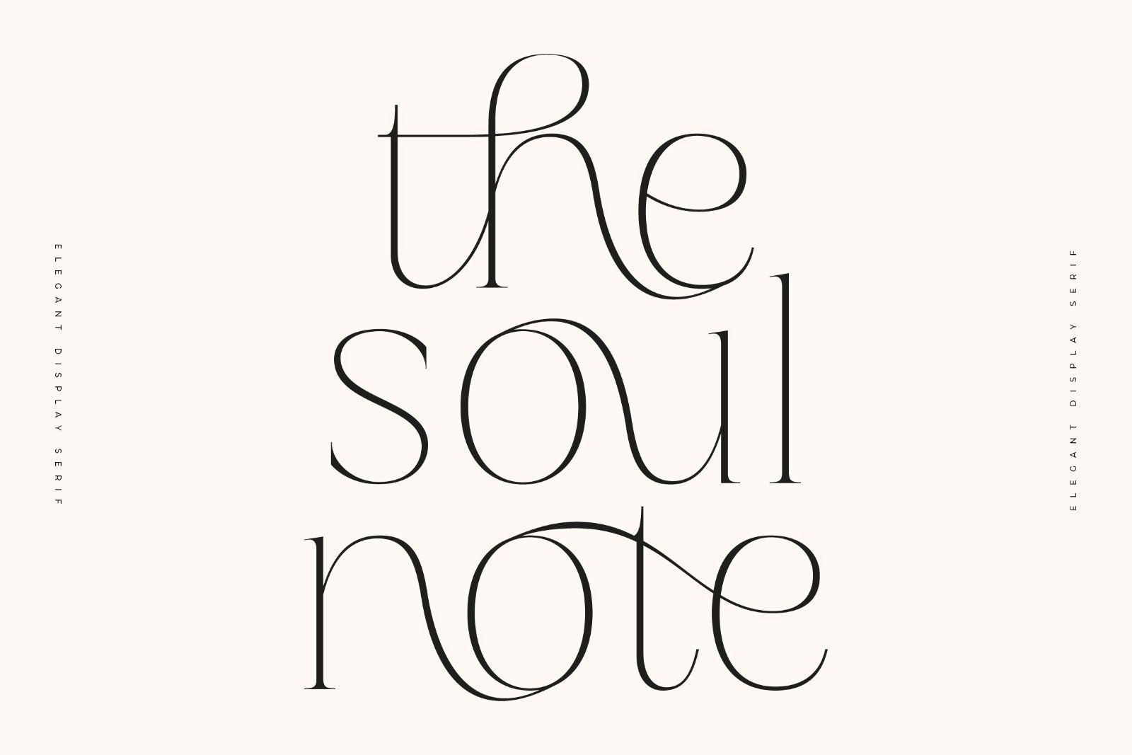 Soul Note Display - Unique Ligatures — image 1
