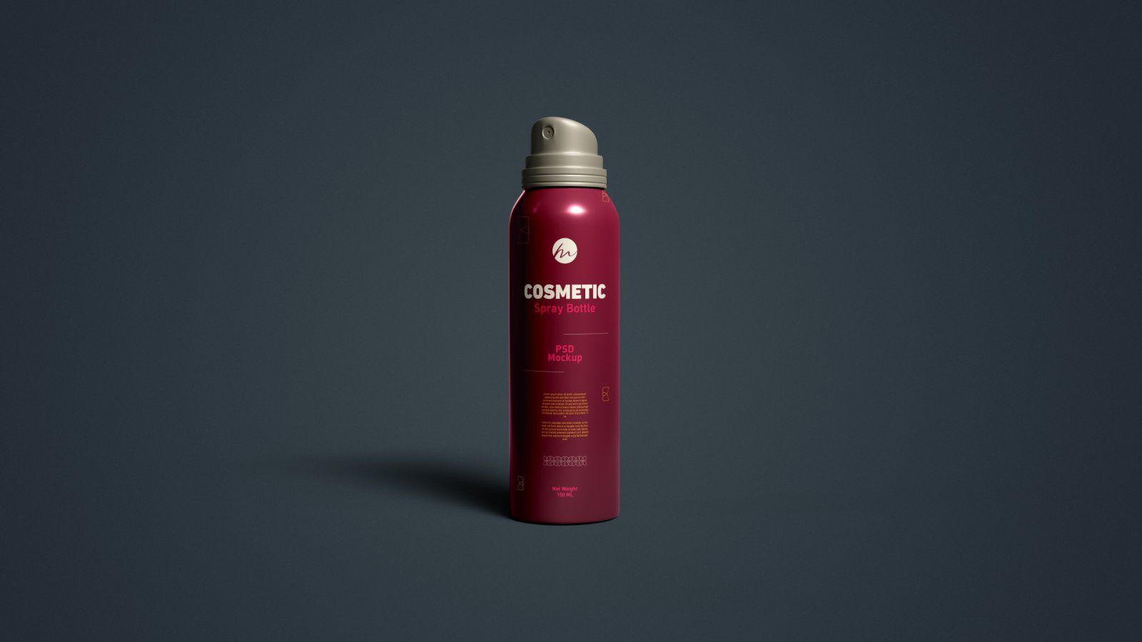 Deodorant Body Spray Can PSD Mockup - 4 PSDs — image 2