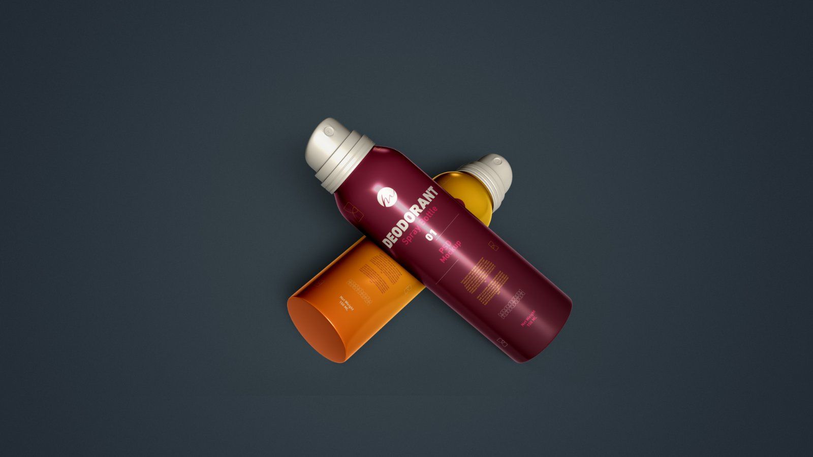 Deodorant Body Spray Can PSD Mockup - 4-PSD — image 3