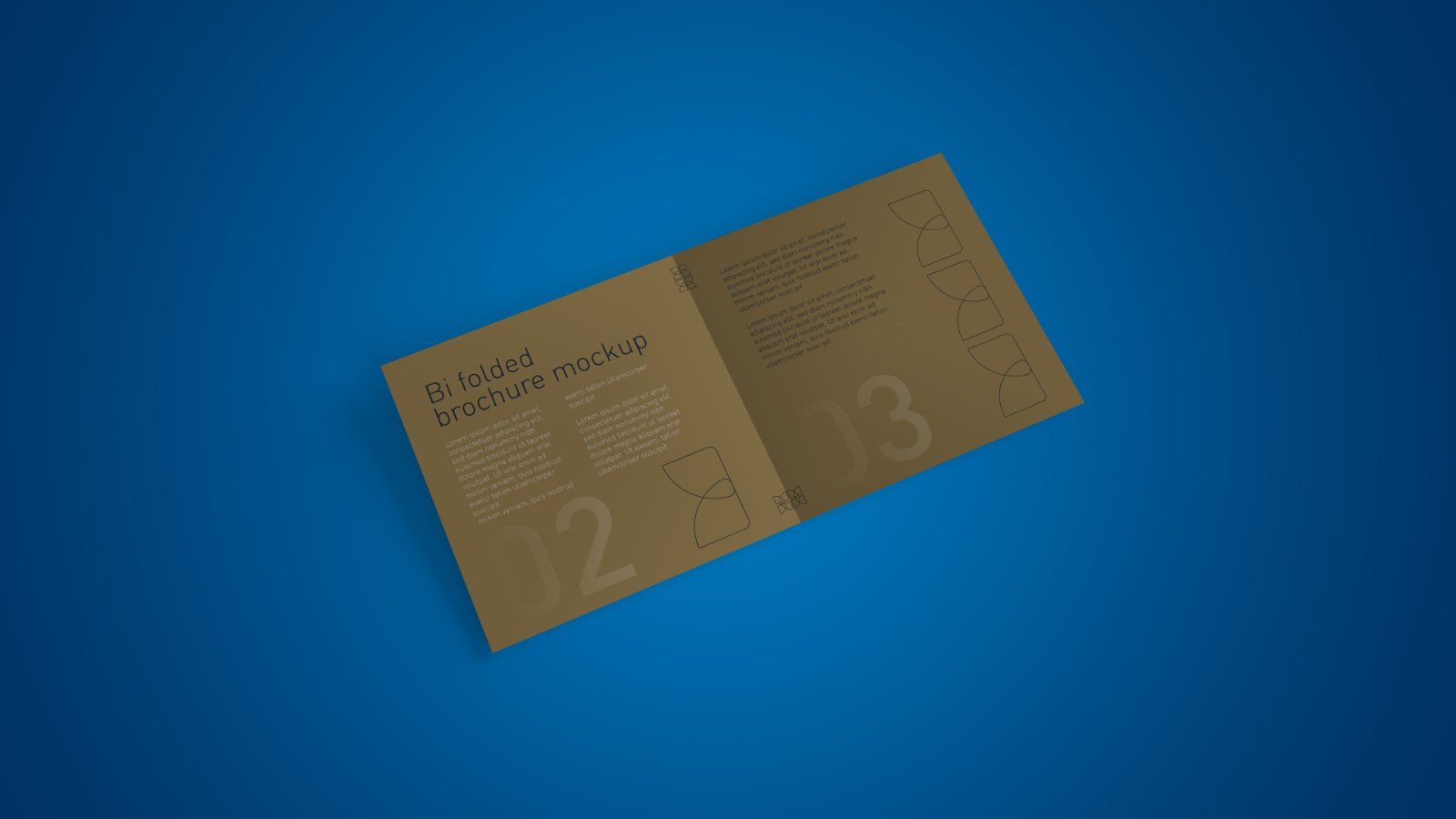 Square Bi-Fold Brochure PSD Mockup – 5 PSD Files, Folded Flyer & Print Branding Mockup