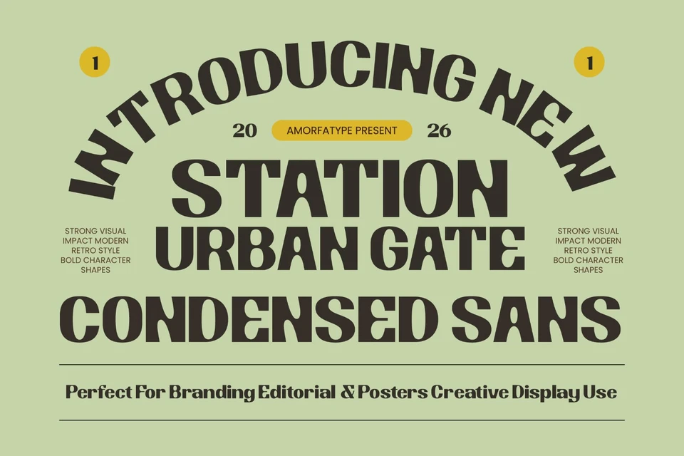 Station Urban Gate Condensed Sans