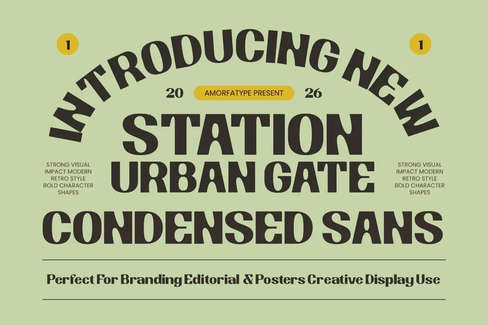 Station Urban Gate Condensed Sans
