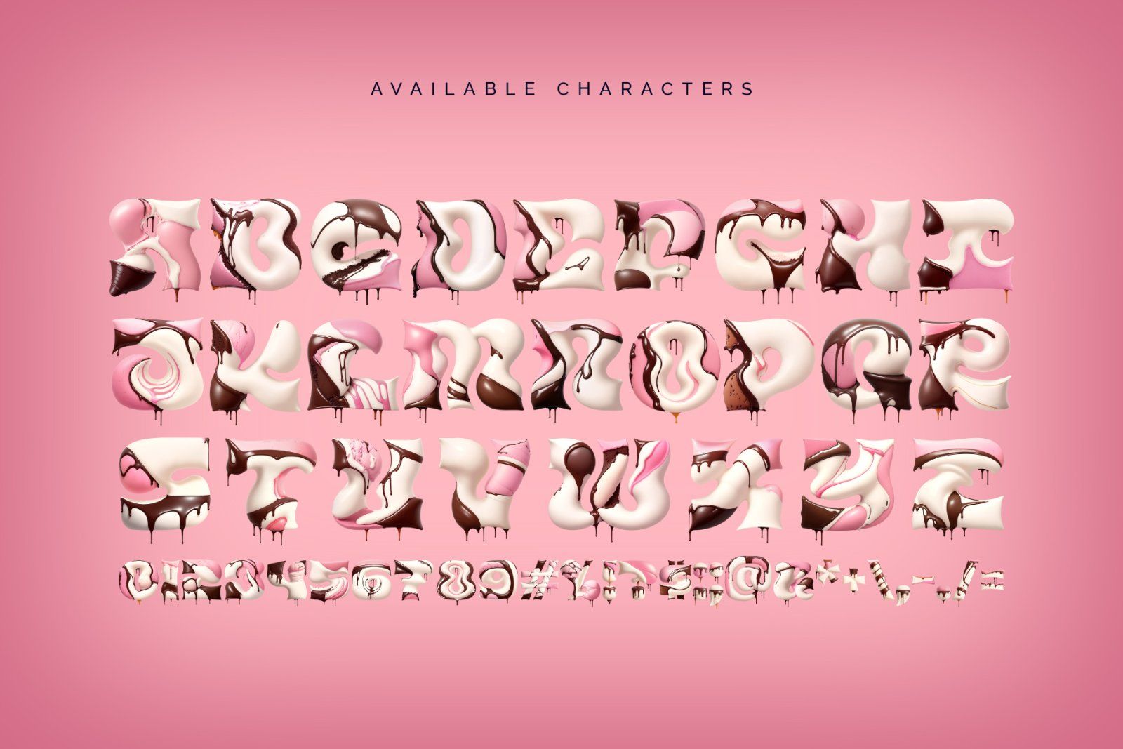 Strawberry Milk - Color Bitmap Font — image 4
