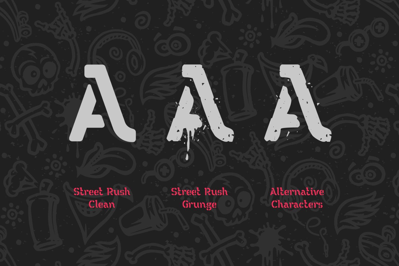 Street Rush font & graphics — image 3