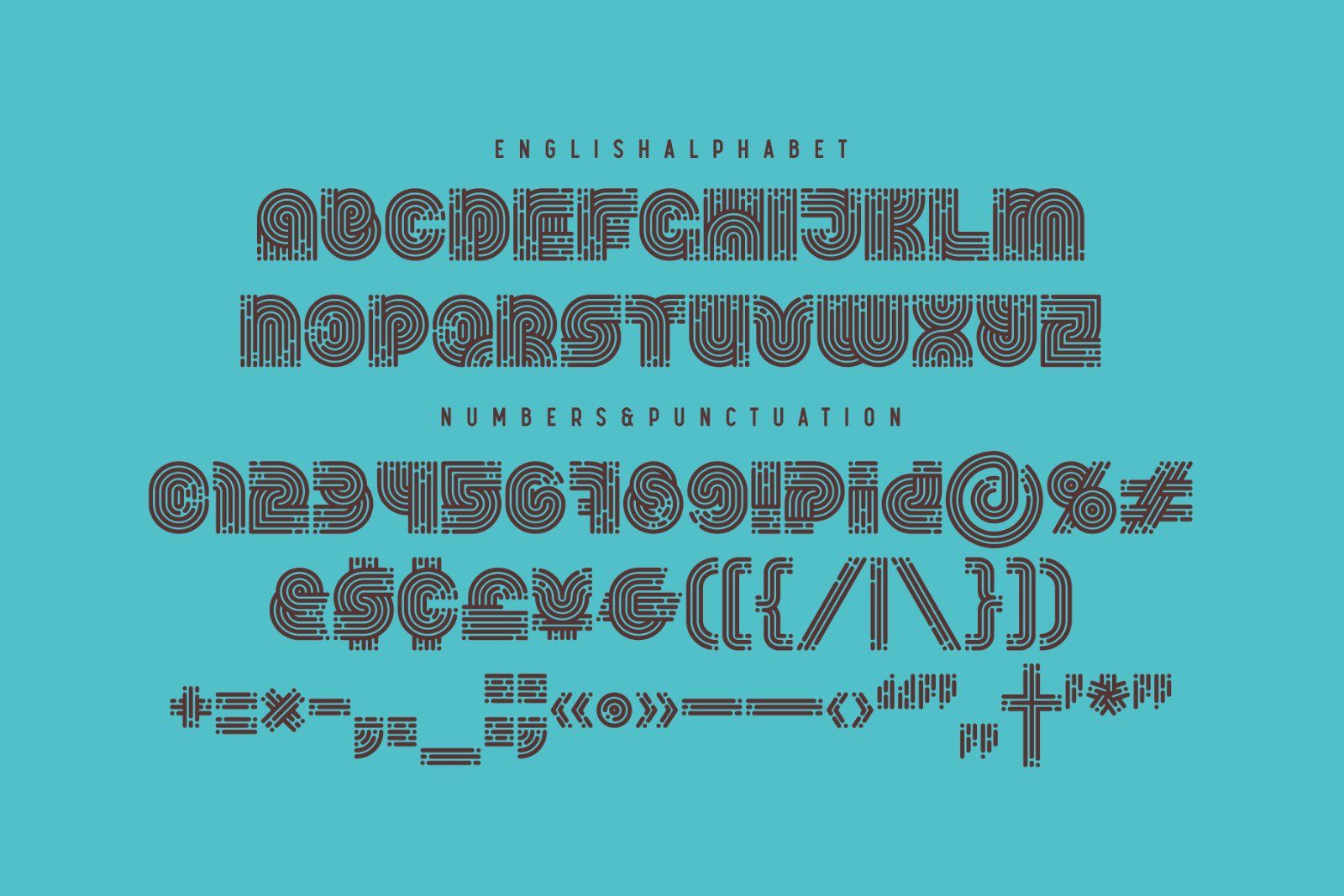 Stripy Matey - Geometric Font — image 5