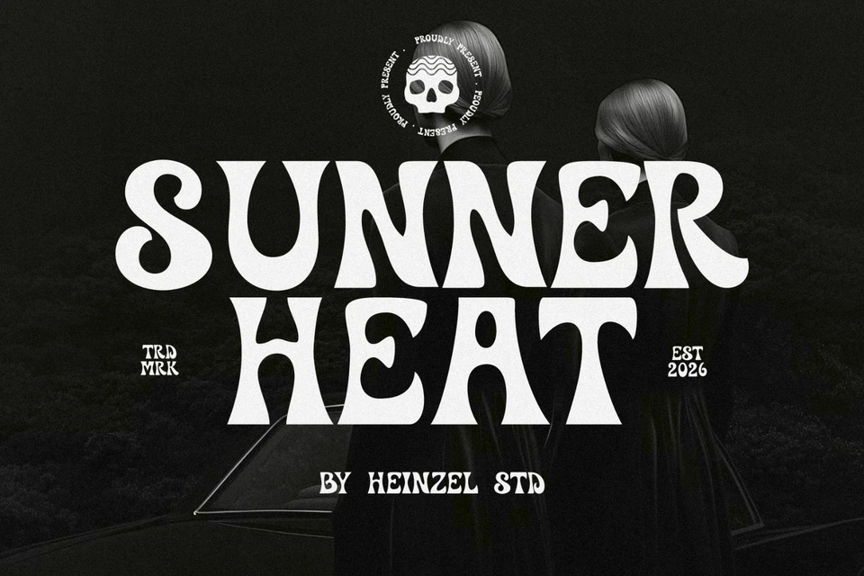Sunner Heat Bold Retro Font