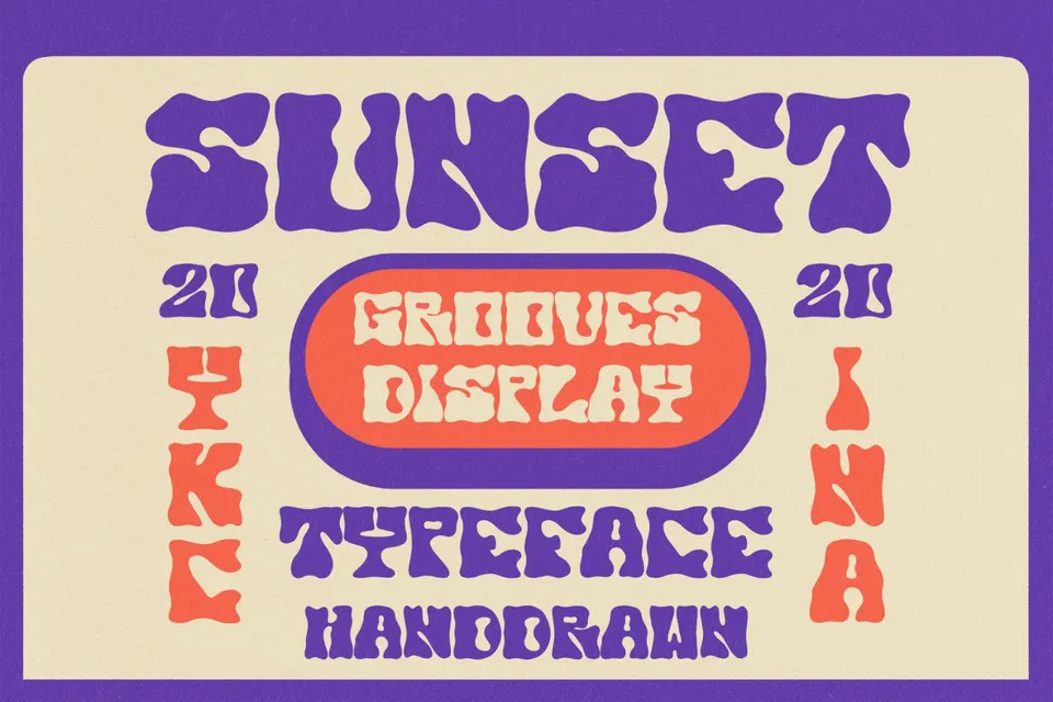 Sunset Grooves – Display Font
