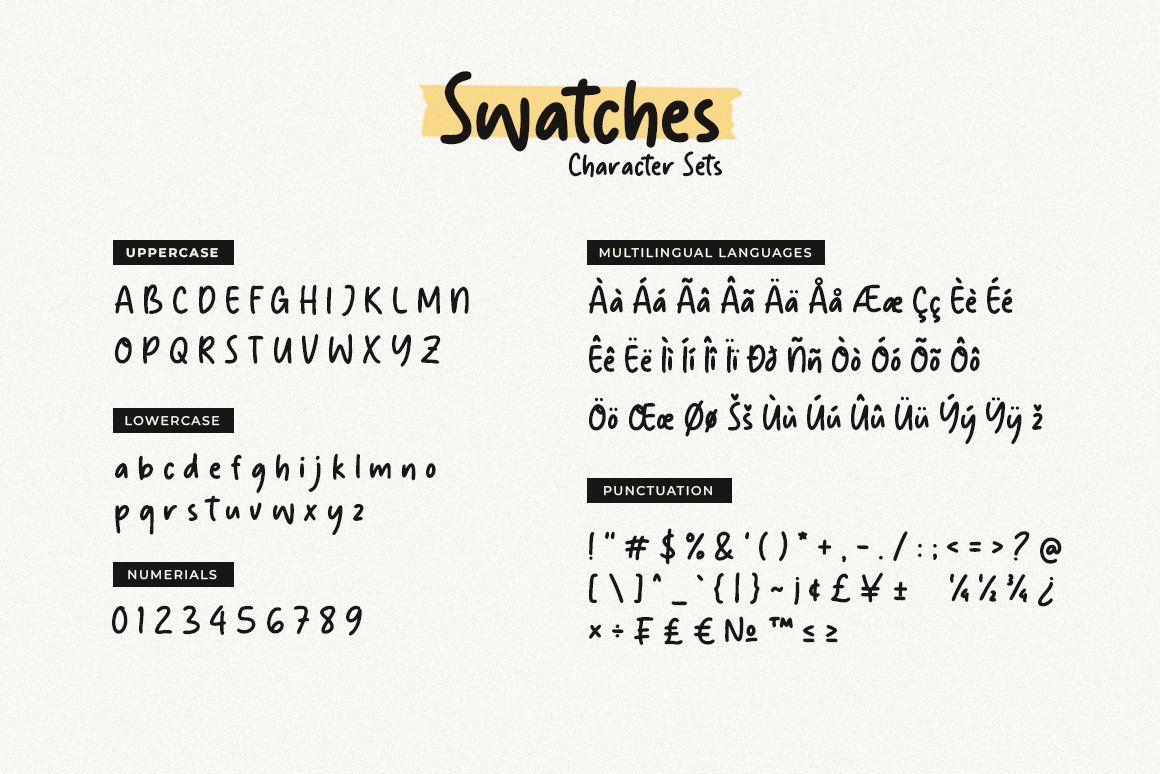 Swatches Playful Handwritten Font — image 6