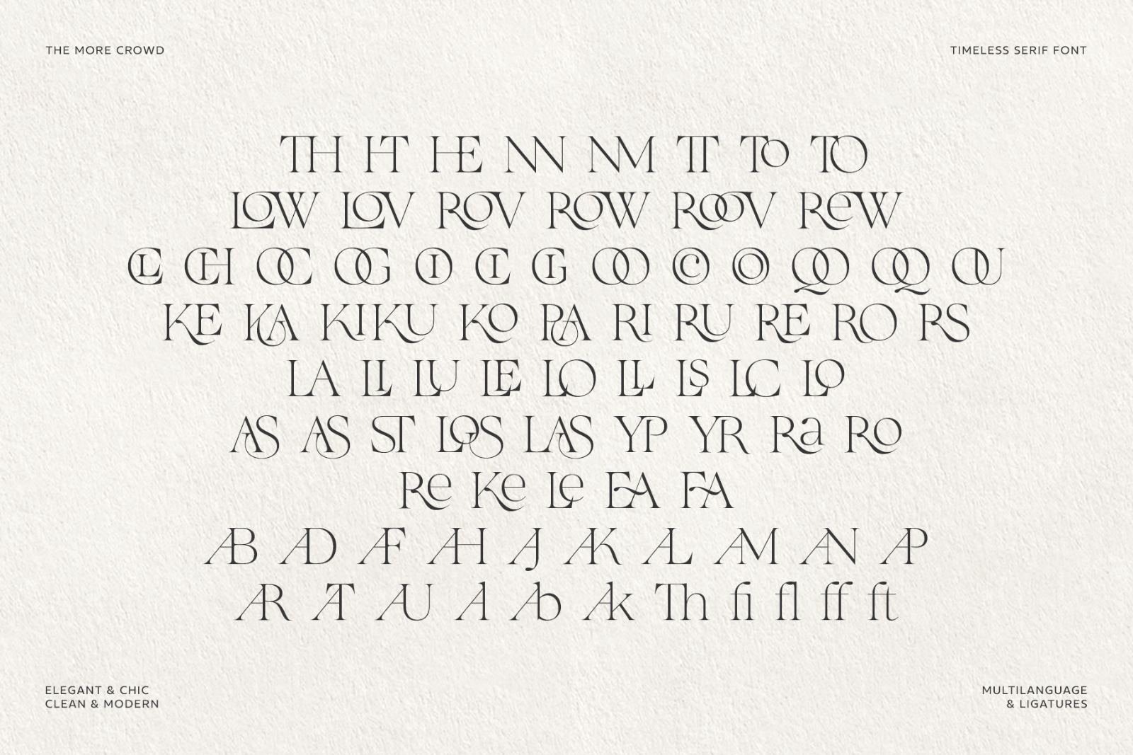 The More Crowd Serif