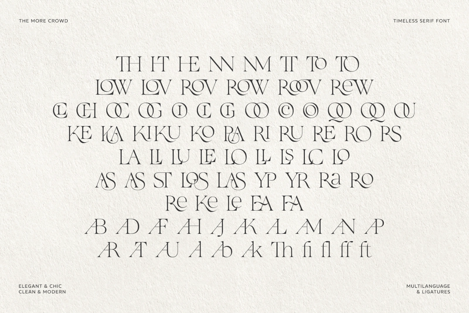 The More Crowd Serif — image 12