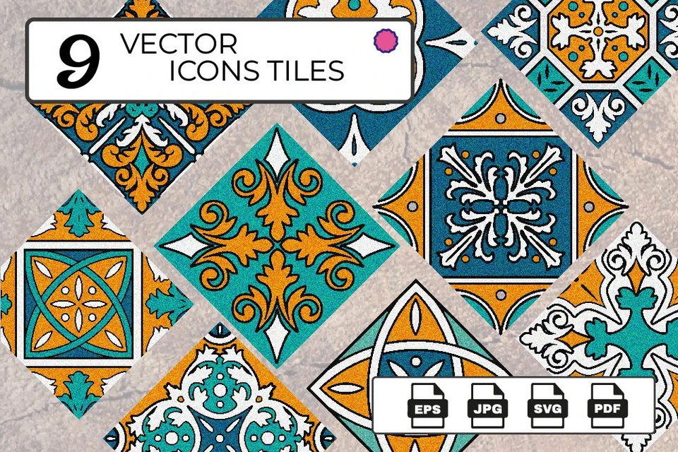 Icons Tiles Design