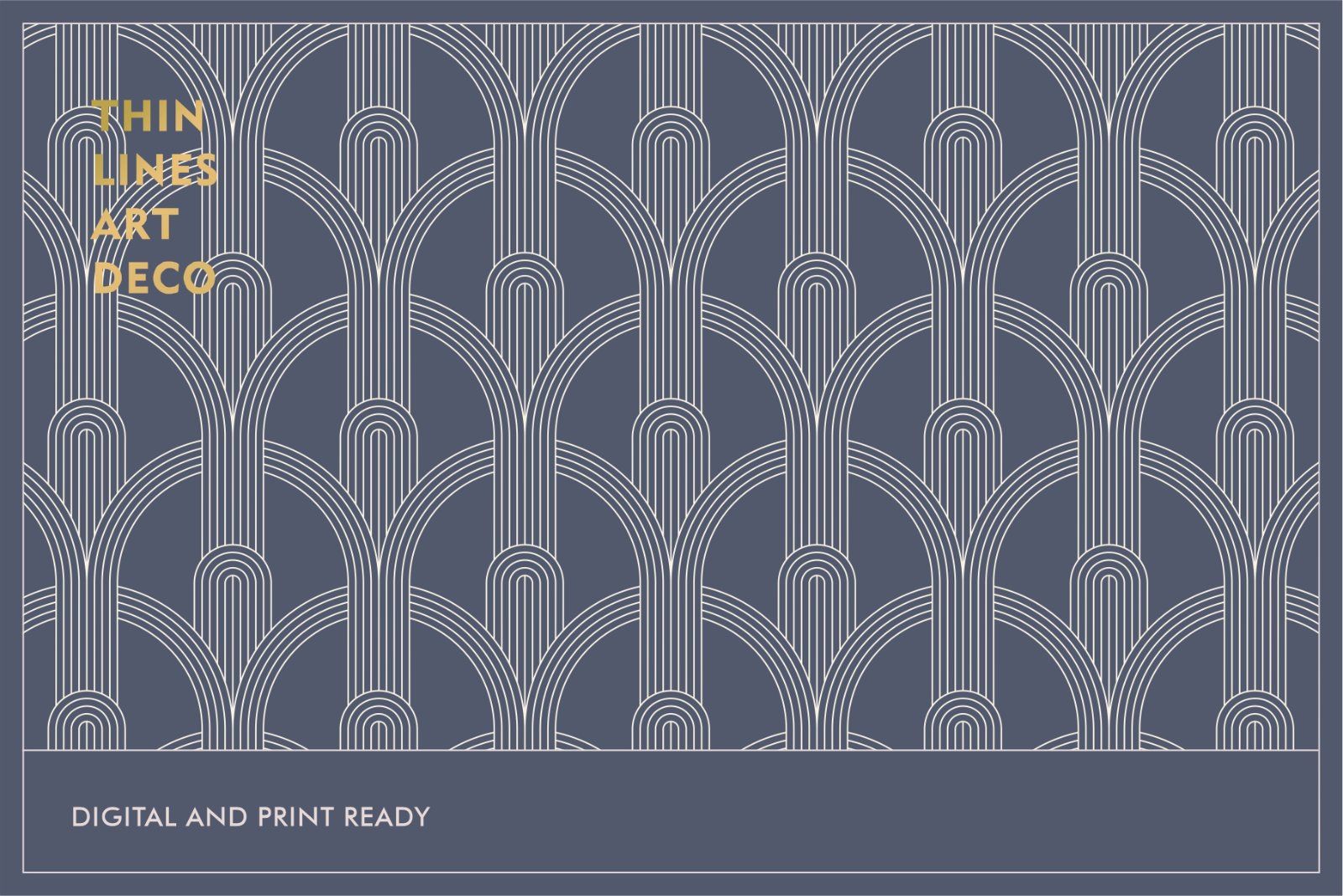 Thin Lines Art Deco Seamless Patterns — image 5