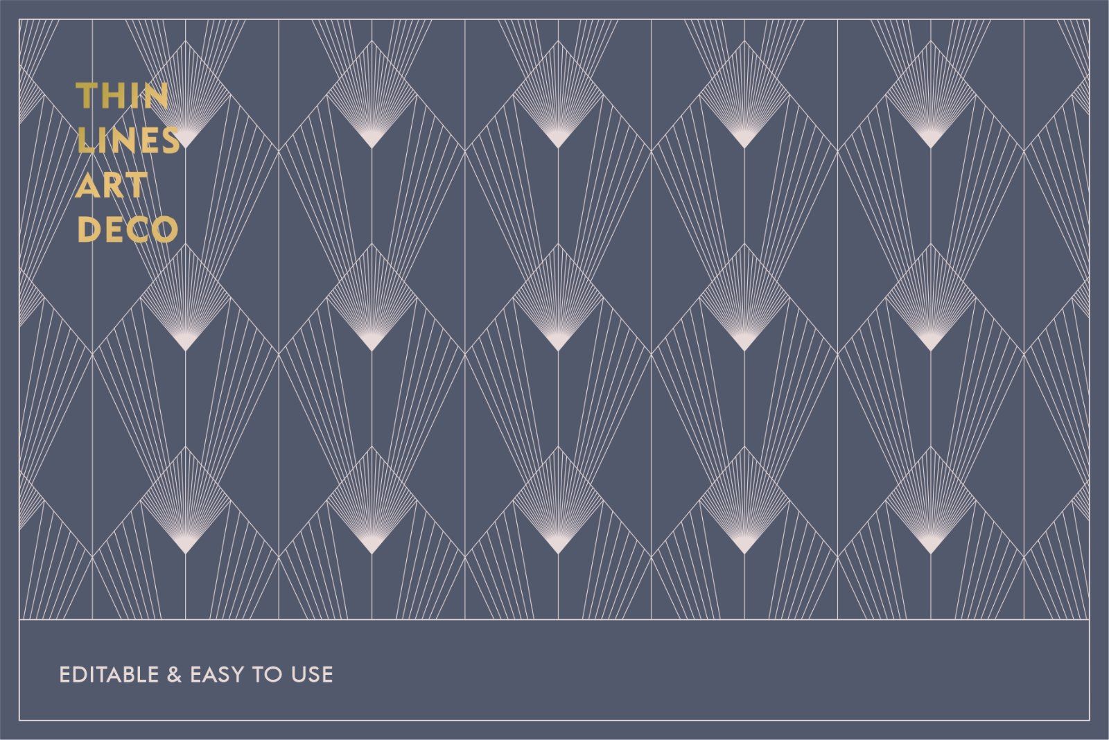 Thin Lines Art Deco Seamless Patterns — image 7