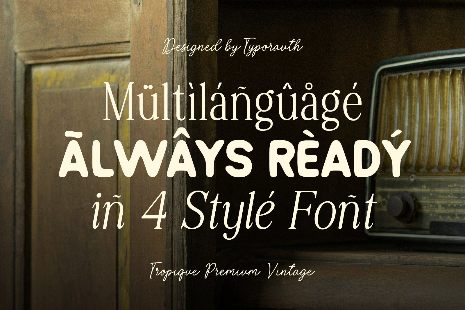 Tropique | Vintage Chic Font Pack