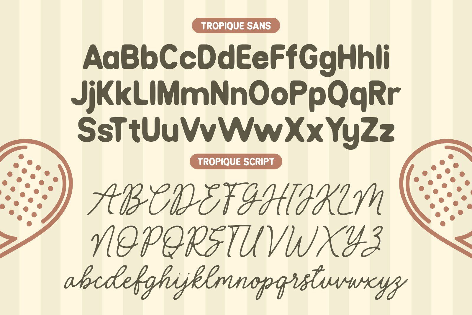 Tropique | Vintage Chic Font Pack