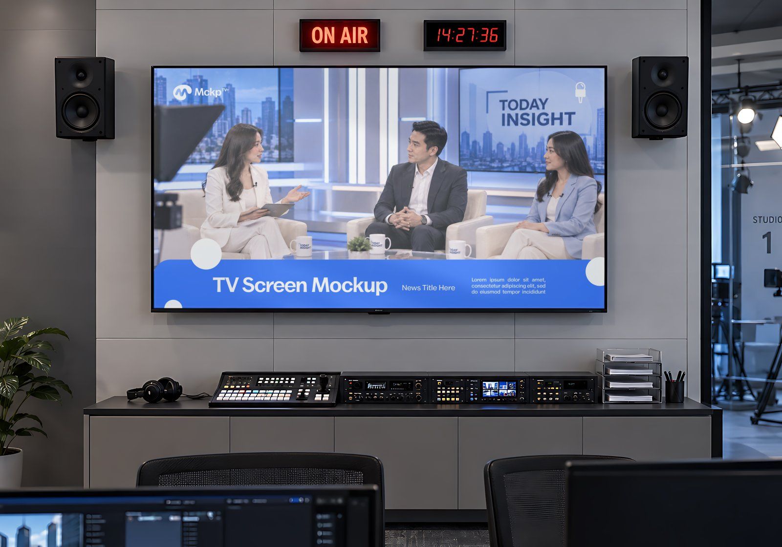 TV Station Mockup Bundle - Complete Broadcasting & Media Brand Identity PSD — image 16