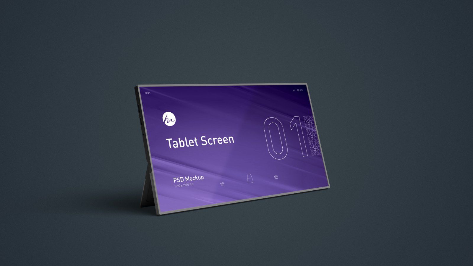 Tablet Screen Mockup - 5 PSDs