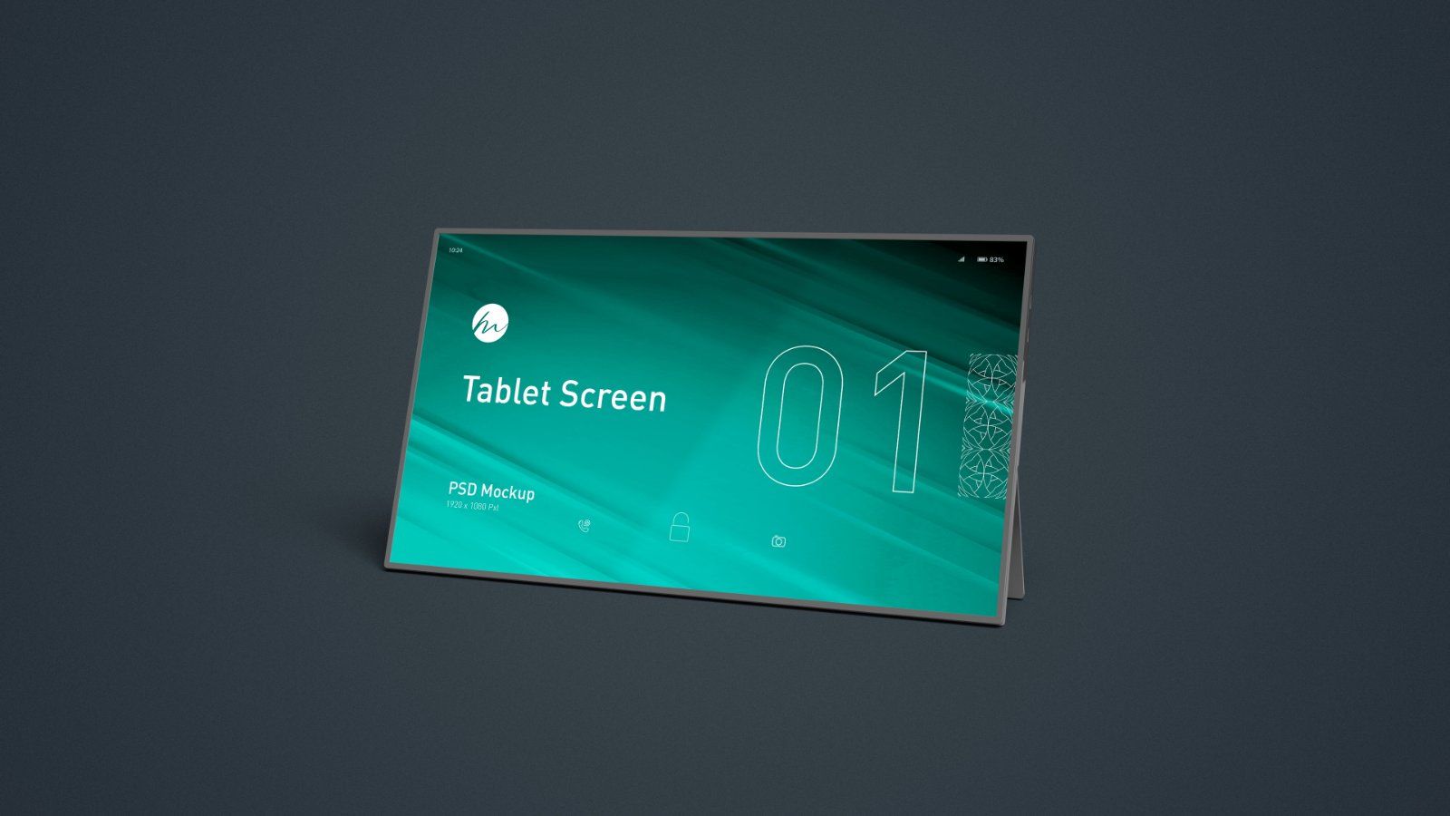 Tablet Screen Mockup - 5 PSDs