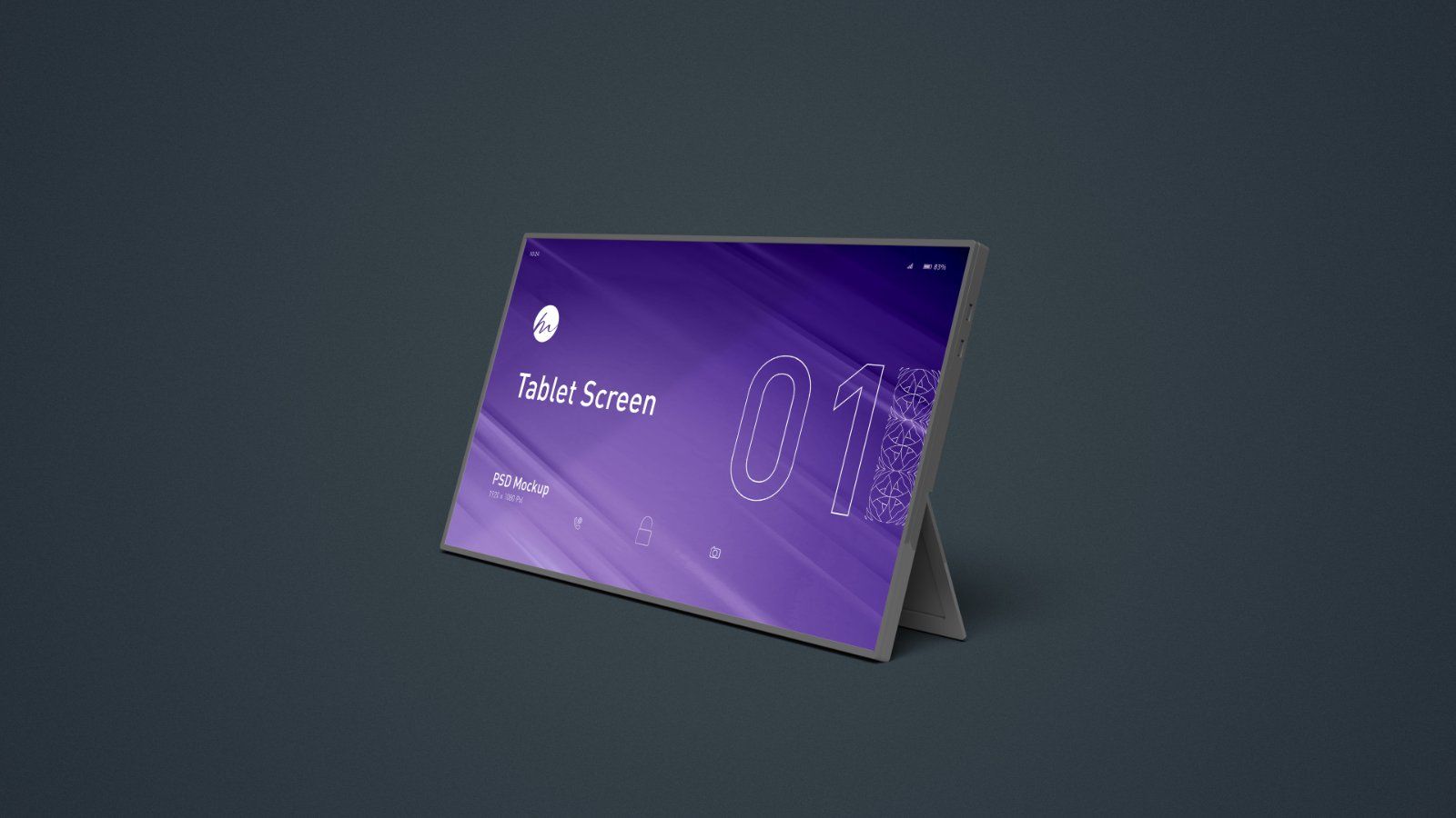 Tablet Screen Mockup - 5 PSDs