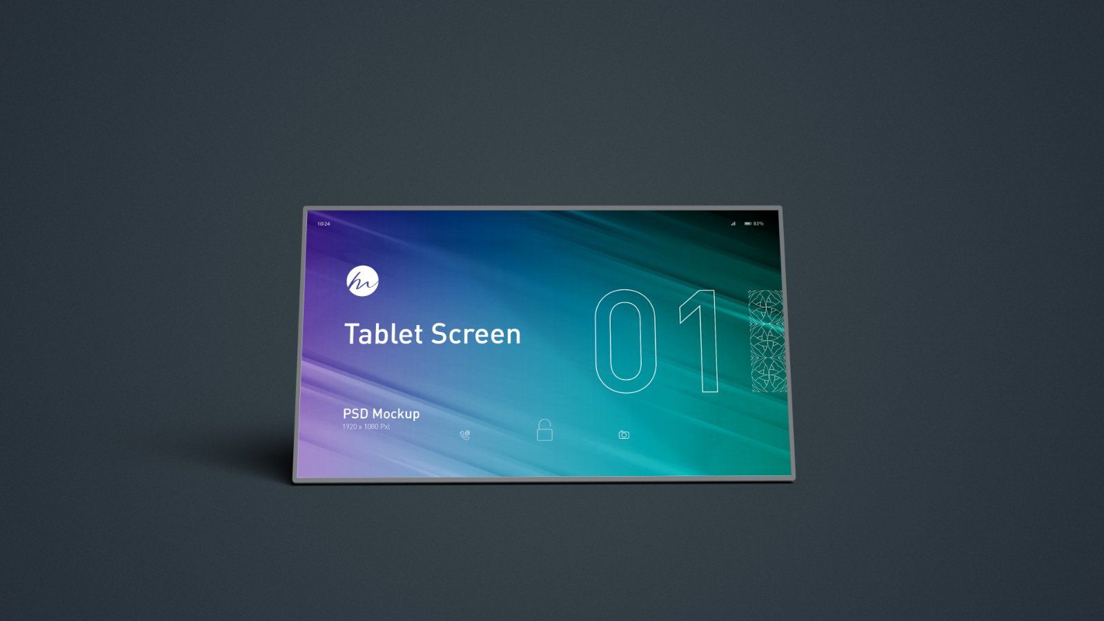Tablet Screen Mockup - 5 PSDs
