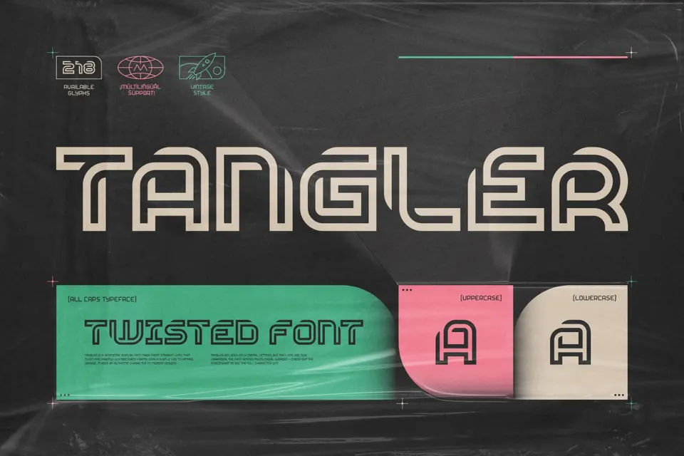 Tangler - Twisted Font