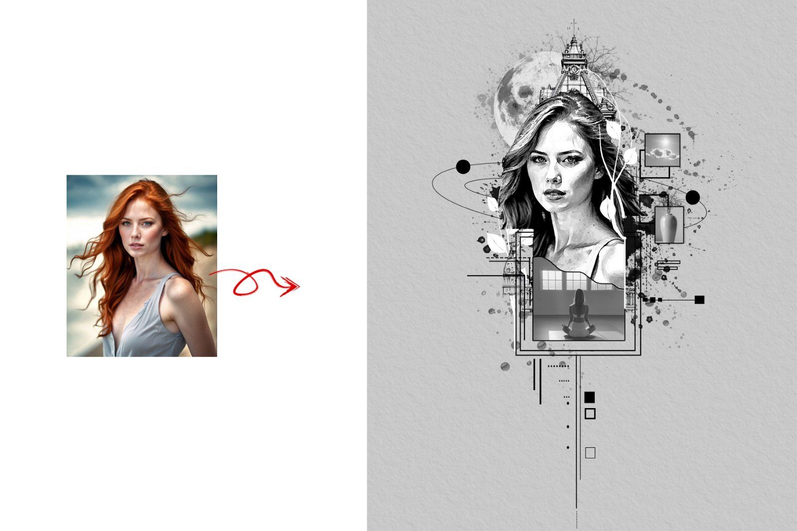 Artistic Watercolor Tattoo Art