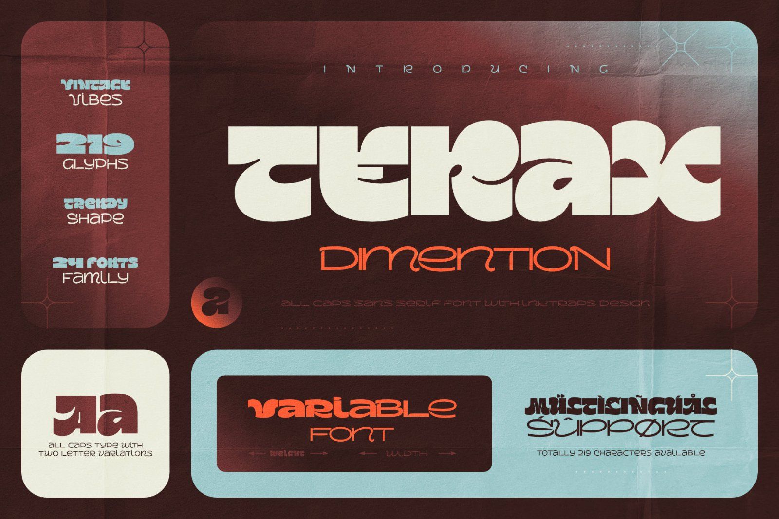 Terax Dimention Font Family — image 1