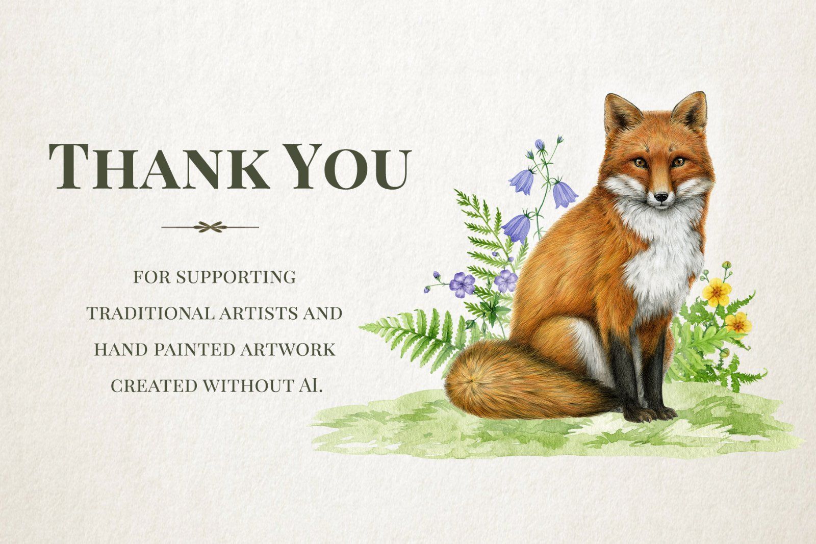 Woodland Animals Watercolor Clipart — image 20