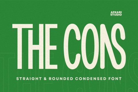 The Cons - Condensed Sans Serif Display Font